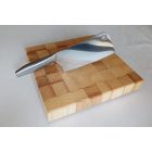 Bütüs vágódeszka, fehér kőris, 30x30x5cm