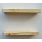 Lebegő polc valódi fa, natúr színben