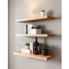 Lebegő polc valódi fa, tölgy színben