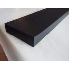 Lebegő polc valódi fa, fekete színben