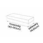 Lebegő polc valódi fa, fekete színben