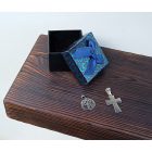 Lebegő polc valódi fa, "öregített"